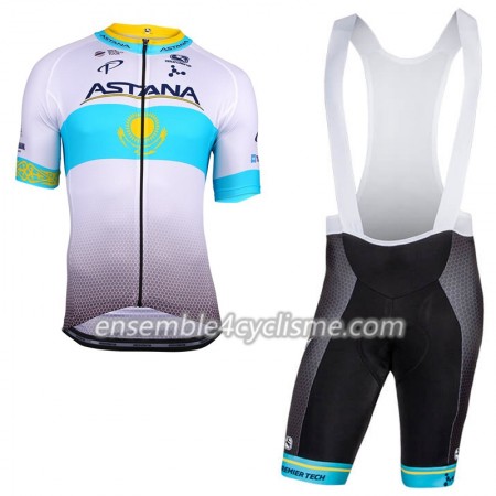 Tenue Maillot + Cuissard à Bretelles 2018 Astana Pro Team Championnats du Kazakhstan